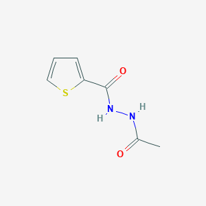 molecular formula C7H8N2O2S B8670733 N-(2-thienylcarbonylamino)ethanamide 