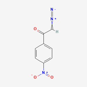 molecular formula C8H5N3O3 B8670755 Ethanone,2-diazo-(4-nitrophenyl)- CAS No. 4203-31-0