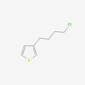 molecular formula C8H11ClS B8670770 3-(4-Chlorobutyl)thiophene 