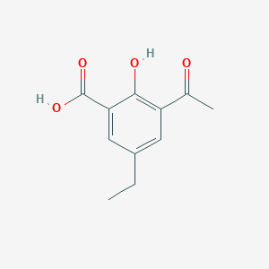 molecular formula C11H12O4 B8670801 3-Acetyl-5-ethylsalicylic acid 