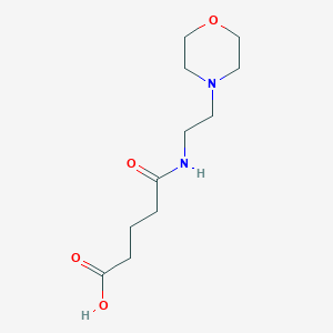 molecular formula C11H20N2O4 B8670803 5-(2-Morpholinoethylamino)-5-oxopentanoic acid 
