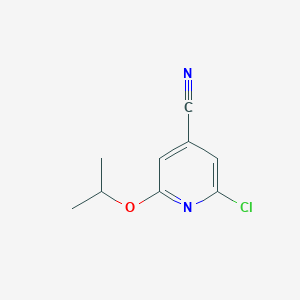 molecular formula C9H9ClN2O B8670811 2-Chloro-6-isopropoxy-pyridine-4-carbonitrile 