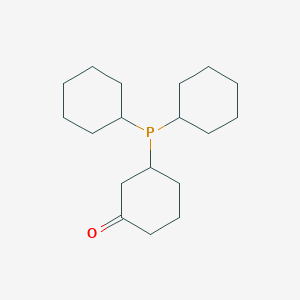 molecular formula C18H31OP B8670827 3-(Dicyclohexylphosphino)cyclohexanone CAS No. 661486-74-4