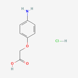 molecular formula C8H10ClNO3 B8670856 2-(4-Aminophenoxy)acetic acid hydrochloride 