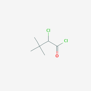 molecular formula C6H10Cl2O B8670861 Butanoyl chloride, 2-chloro-3,3-dimethyl- CAS No. 52920-18-0