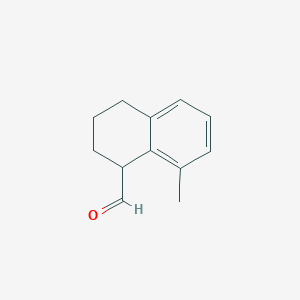 molecular formula C12H14O B8670892 8-Methyl-1,2,3,4-tetrahydronaphthalene-1-carbaldehyde CAS No. 674484-36-7