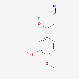 3-(3,4-Dimethoxyphenyl)-3-hydroxypropanenitrile