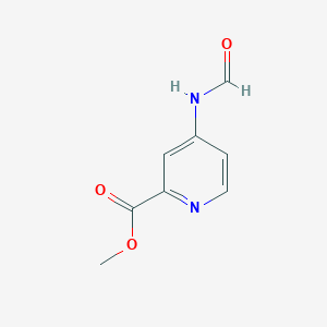 molecular formula C8H8N2O3 B8670915 Methyl 4-formamidopyridine-2-carboxylate CAS No. 71469-94-8