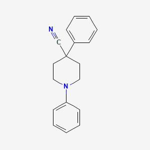 molecular formula C18H18N2 B8670926 1,4-Diphenylpiperidine-4-carbonitrile CAS No. 87289-73-4