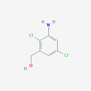 molecular formula C7H7Cl2NO B8670927 (3-Amino-2,5-dichlorophenyl)methanol CAS No. 100677-90-5