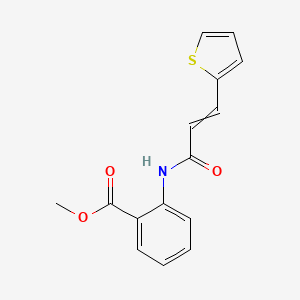 molecular formula C15H13NO3S B8670941 Methyl 2-[3-(2-thienyl)acrylamido]benzoate 