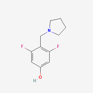 Phenol, 3,5-difluoro-4-(1-pyrrolidinylmethyl)-
