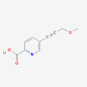molecular formula C10H9NO3 B8670967 5-(3-Methoxy-prop-1-ynyl)-pyridine-2-carboxylic acid 