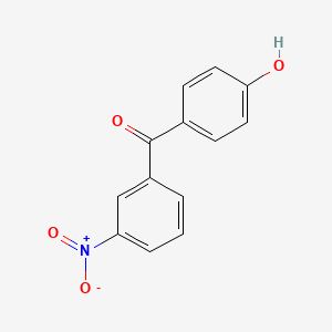 molecular formula C13H9NO4 B8670980 (4-Hydroxy-phenyl)-(3-nitro-phenyl)-methanone 