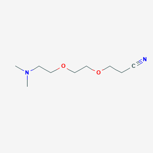 molecular formula C9H18N2O2 B8670991 3-(2-(2-(Dimethylamino)ethoxy)ethoxy)propanenitrile CAS No. 64310-09-4
