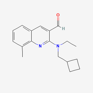 2-((Cyclobutylmethyl)(ethyl)amino)-8-methylquinoline-3-carbaldehyde