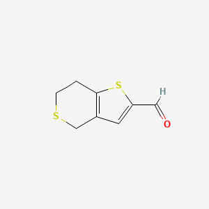 6,7-Dihydro-4H-thieno[3,2-c]thiopyran-2-carbaldehyde