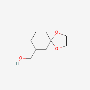 molecular formula C9H16O3 B8670997 1,4-Dioxaspiro[4.5]decane-7-methanol 