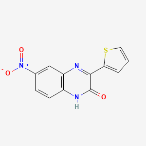 molecular formula C12H7N3O3S B8671011 6-Nitro-3-thiophen-2-yl-1H-quinoxalin-2-one CAS No. 832081-86-4