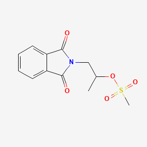 molecular formula C12H13NO5S B8671033 N-(beta-methanesulfonyloxy-propyl)-phthalimide 
