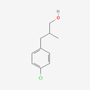 molecular formula C10H13ClO B8671042 3-(4-Chlorophenyl)-2-methylpropan-1-ol 
