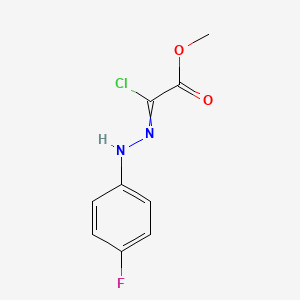 molecular formula C9H8ClFN2O2 B8671064 Methyl chloro[2-(4-fluorophenyl)hydrazinylidene]acetate CAS No. 118010-84-7