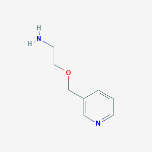 molecular formula C8H12N2O B8671069 (3-Pyridinyl)methyloxyethylamine 