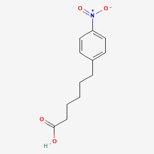 molecular formula C12H15NO4 B8671117 6-(4-Nitrophenyl)hexanoic acid CAS No. 65596-92-1