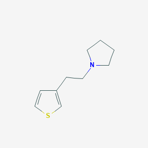 molecular formula C10H15NS B8671165 1-(2-(Thiophen-3-yl)ethyl)pyrrolidine 