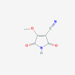 molecular formula C6H4N2O3 B8671170 2-Cyano-3-methoxymaleimide 
