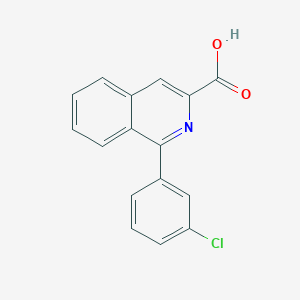 molecular formula C16H10ClNO2 B8671218 1-(3-Chlorophenyl)isoquinoline-3-carboxylic acid CAS No. 89242-14-8