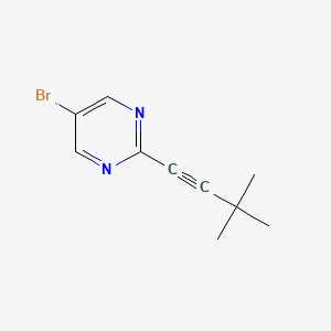 molecular formula C10H11BrN2 B8671228 5-Bromo-2-(3,3-dimethylbut-1-ynyl)pyrimidine CAS No. 223609-47-0