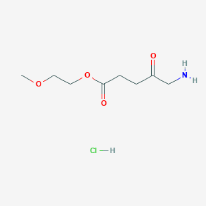 molecular formula C8H16ClNO4 B8671246 2-Methoxyethyl 5-amino-4-oxopentanoate Hydrochloride CAS No. 321837-75-6