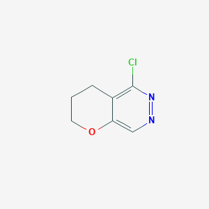molecular formula C7H7ClN2O B8671260 5-Chloro-3,4-dihydro-2H-pyrano[2,3-d]pyridazine 