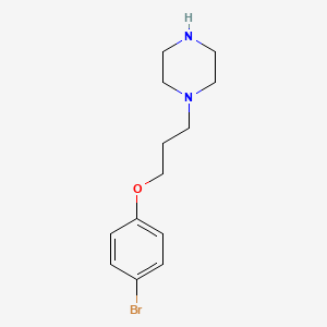 molecular formula C13H19BrN2O B8671287 1-(3-(4-Bromophenoxy)propyl)piperazine 