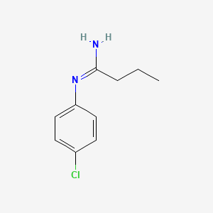 molecular formula C10H13ClN2 B8671293 N-(4-chlorophenyl)butyrimidamide 