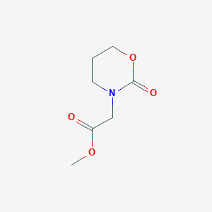 molecular formula C7H11NO4 B8671328 Methyl (2-oxo-1,3-oxazinan-3-yl)acetate CAS No. 1190392-67-6