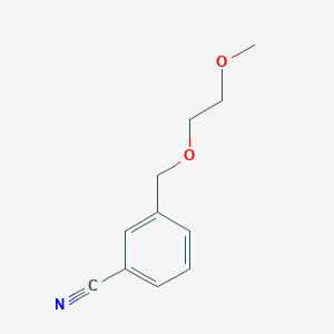 molecular formula C11H13NO2 B8671340 3-[(2-Methoxyethoxy)methyl]benzonitrile 