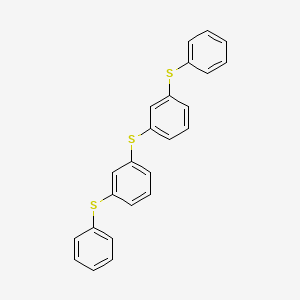 molecular formula C24H18S3 B8671359 Benzene, 1,1'-thiobis[3-(phenylthio)- CAS No. 2392-84-9
