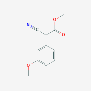 molecular formula C11H11NO3 B8671427 Methyl cyano(3-methoxyphenyl)acetate 