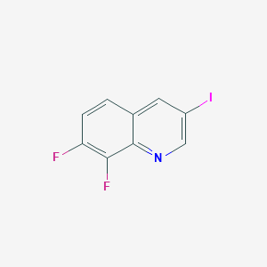 molecular formula C9H4F2IN B8671457 7,8-Difluoro-3-iodoquinoline 