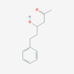 molecular formula C12H16O2 B8671504 4-Hydroxy-6-phenyl-2-hexanone 
