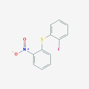 molecular formula C12H8FNO2S B8671505 Benzene, 1-fluoro-2-[(2-nitrophenyl)thio]- CAS No. 98796-23-7