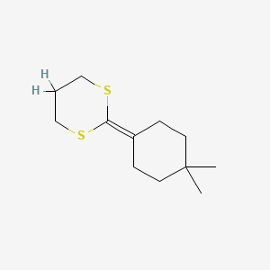 molecular formula C12H20S2 B8671507 2-(4,4-Dimethylcyclohexylidene)-1,3-dithiane CAS No. 828271-16-5