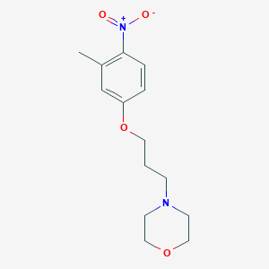 molecular formula C14H20N2O4 B8671539 4-(3-(3-Methyl-4-nitrophenoxy)propyl)morpholine 