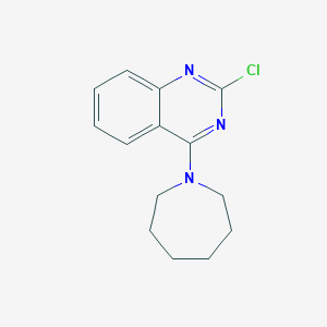 molecular formula C14H16ClN3 B8671542 4-Azepan-1-yl-2-chloro-quinazoline 