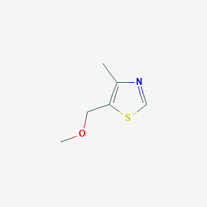 molecular formula C6H9NOS B8671555 Thiazole, 5-(methoxymethyl)-4-methyl- CAS No. 30935-41-2