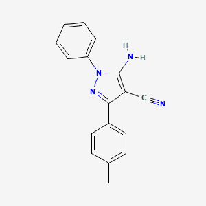 5-Amino-3-(4-methylphenyl)-1-phenyl-1h-pyrazole-4-carbonitrile