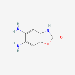 molecular formula C7H7N3O2 B8671641 5,6-Diaminobenzoxazolin-2-one 