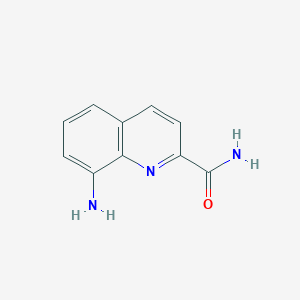 molecular formula C10H9N3O B8671681 8-Aminoquinoline-2-carboxylic acid amide 